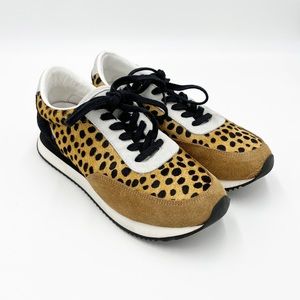 Loeffler Randall Rio Animal Print Sneakers Tennis Shoes Size 8
